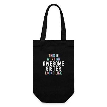 Voici à quoi ressemble une sœur géniale - Best - Sac à bouteille - noir - Devant