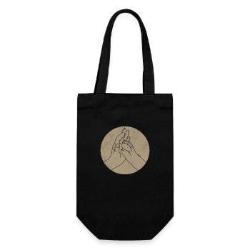 Hundefreund - Geschenkbeutel für Flaschen - Schwarz - Vorne