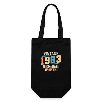 Mois 1983. Cadeau d'anniversaire 1983. 41 ans Birt - Sac à bouteille - noir - Devant