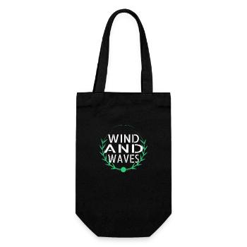 Cool Liberation Windsurfing Community present idea - Gift Bag for Bottles - black - Front