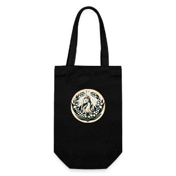 Lily of the Valley Dragon - Gift Bag for Bottles - black - Front
