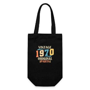 Monat 1970. 1970 Geburtstagsgeschenk. 54 Jahre alt Birt - Geschenkbeutel für Flaschen - Schwarz - Vorne