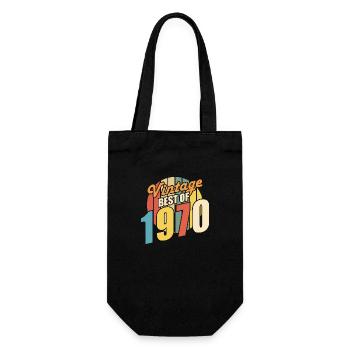 Jahrgang 1970er Jahre Das Beste aus den 1970er Jahren - Annif 54 Jahre - Geschenkbeutel für Flaschen - Schwarz - Vorne