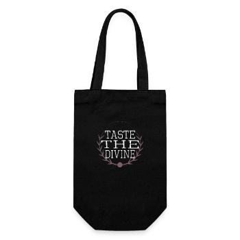 Délicieuses saveurs cadeau idée cadeau anniversaire - Sac à bouteille - noir - Devant
