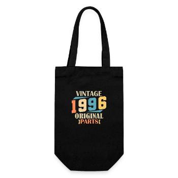 Monat 1996. 1996 Geburtstagsgeschenk. 28 Jahre alt Birt - Geschenkbeutel für Flaschen - Schwarz - Vorne