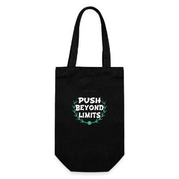 statement techniques - Gift Bag for Bottles - black - Front