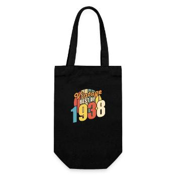 Vintage 1938 Best of 1938 - Annif 86 Years - Gift Bag for Bottles - black - Front