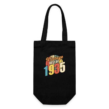 Vintage 1935 Best of 1935 - Annif 89 Years - Gift Bag for Bottles - black - Front