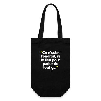 Citation célèbre footballeur coach - Sac à bouteille - noir - Devant
