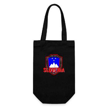 Slovenija Slowenien Balkan Flagge Ljubljana - Geschenkbeutel für Flaschen - Schwarz - Vorne