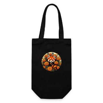 Petit panda - Sac à bouteille - noir - Devant