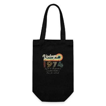 1974 Vintage Classic 1974 - Gift Bag for Bottles - black - Front