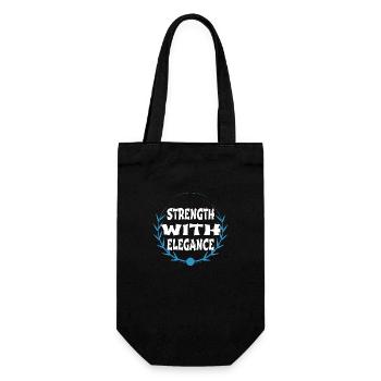 grace quotes empowerment tools - Geschenkbeutel für Flaschen - Schwarz - Vorne