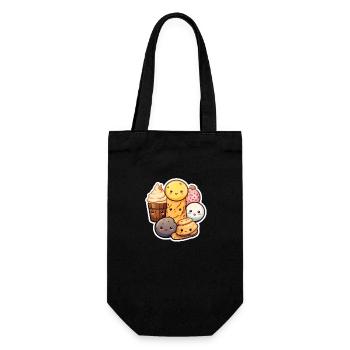 Bonbons de style kawaii - Sac à bouteille - noir - Devant