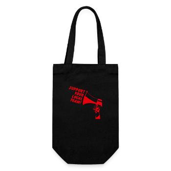 Unterstützen Sie Ihr lokales Team Helsingborg - Geschenkbeutel für Flaschen - Schwarz - Vorne