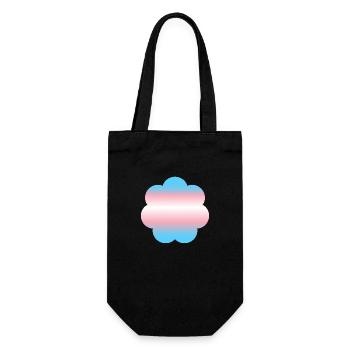 Subtiler Transgender-Stolz - Geschenkbeutel für Flaschen - Schwarz - Vorne