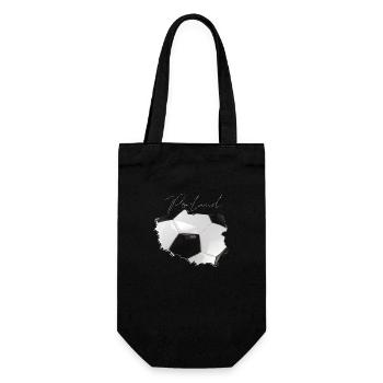 Poland Map Framed Real Football EN - Gift Bag for Bottles - black - Front