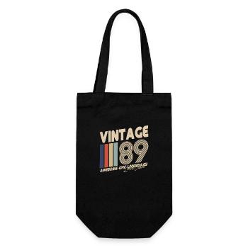 1989 - Geschenkbeutel für Flaschen - Schwarz - Vorne