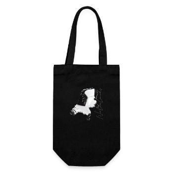 Pays-Bas | Vrai football | Carte FR - Sac à bouteille - noir - Devant
