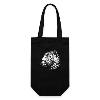 Leopard - Gift Bag for Bottles - black - Front