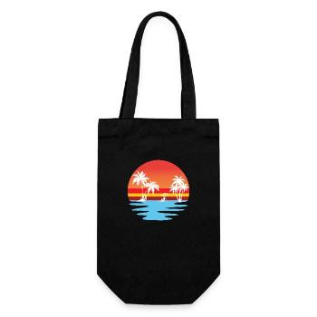 Rétro coucher de soleil été 20240712 180510 0000 - Sac à bouteille - noir - Devant