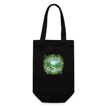 Hike More Worry Less - Gift Bag for Bottles - black - Front