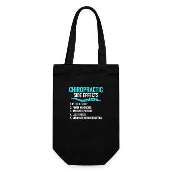 Chiropractic Side Effects Chiropractor Physical Th - Gift Bag for Bottles - black - Front