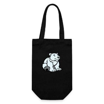 Polar Bear Animal - Gift Bag for Bottles - black - Front