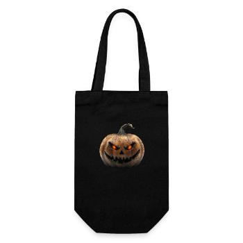 Pumpkin, the spooky Halloween decoration - Gift Bag for Bottles - black - Front