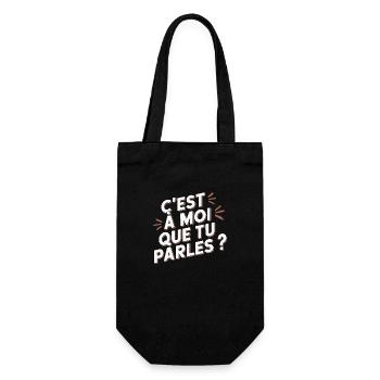 C'est à moi que tu parles ? - Sac à bouteille - noir - Devant