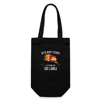 Bitte Nicht Stören Ich Träume Von Sri Lanka - Geschenkbeutel für Flaschen - Schwarz - Vorne