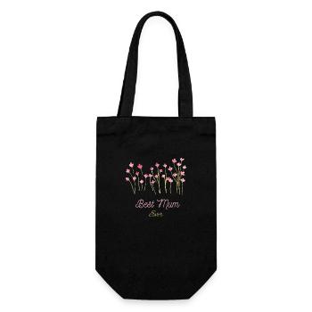 Best Mum Ever - Gift Bag for Bottles - black - Front