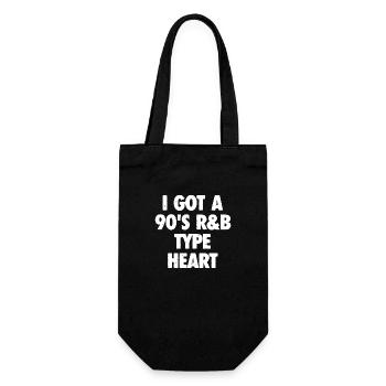 R&B Vibes of the 90s – Pure Feeling - Gift Bag for Bottles - black - Front