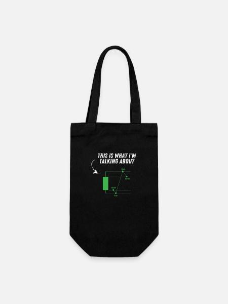 Daytrader Clothing: Stylish & Unique - Trading - Gift Bag for Bottles - black