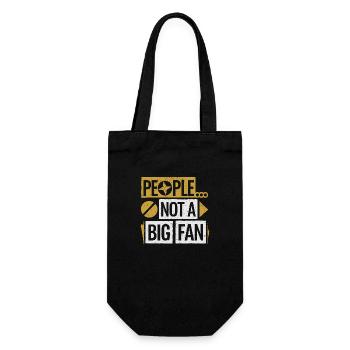 Humorvoll distanziert - Geschenkbeutel für Flaschen - Schwarz - Vorne