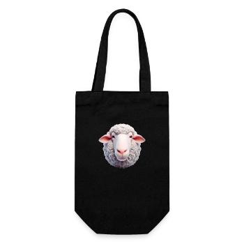 Sheep Head 2 - Gift Bag for Bottles - black - Front