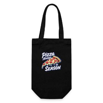Pizza always in season - Italian fast food - Gift Bag for Bottles - black - Front