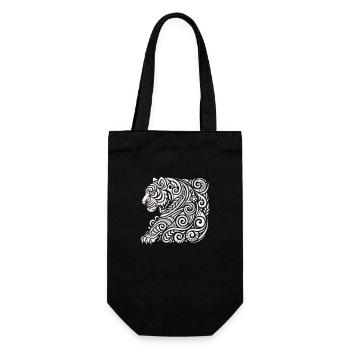 Tiger Tribal - Gift Bag for Bottles - black - Front