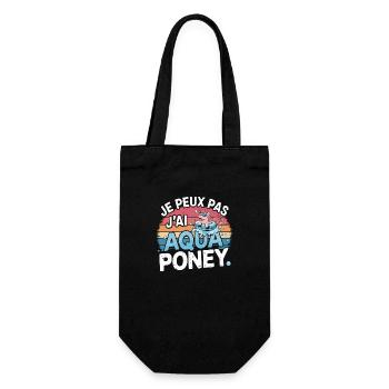 je peux pas j ai Aqua poney - Sac à bouteille - noir - Devant