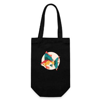 Poisson doré - Sac à bouteille - noir - Devant