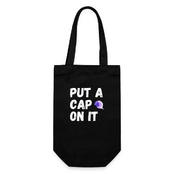 Put a cap on it - Gift Bag for Bottles - black - Front