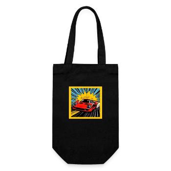 Sports car - Gift Bag for Bottles - black - Front