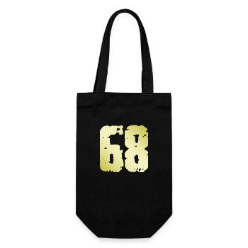 68 Number Vintage - Gift Bag for Bottles - black - Front