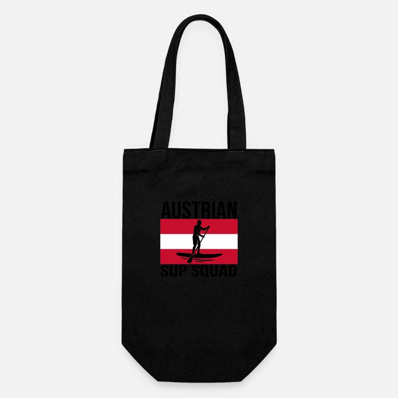 Austrian SUP Crew Paddle Shirt - Gift Bag for Bottles - black