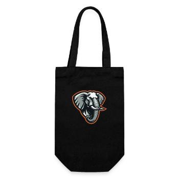 Elephant African majesty - Gift Bag for Bottles - black - Front