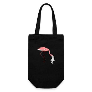 poisson froid faim manger délicieuse bouche sur la nourriture tr - Sac à bouteille - noir - Devant