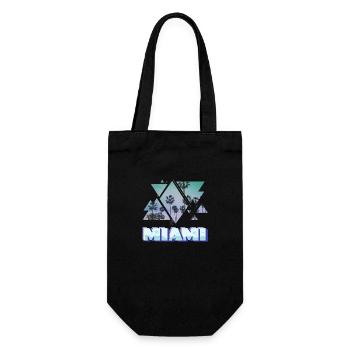 Miami Florida Summer Sun Palms USA America - Gift Bag for Bottles - black - Front