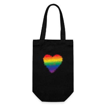 Pride Rainbow, LGBTQ, Lgbt Lesbische Gay Pride Geschenk - Geschenkbeutel für Flaschen - Schwarz - Vorne