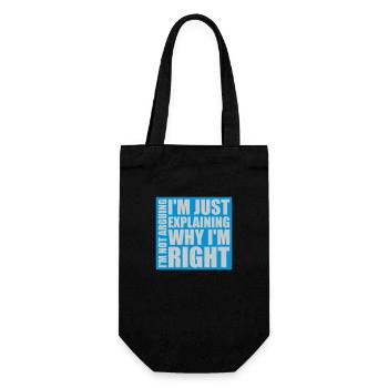 Je ne discute pas - Sac à bouteille - noir - Devant