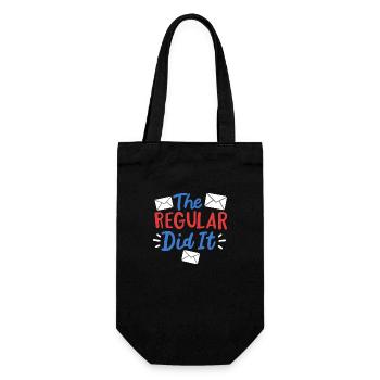 The Regular Did It - Geschenkbeutel für Flaschen - Schwarz - Vorne